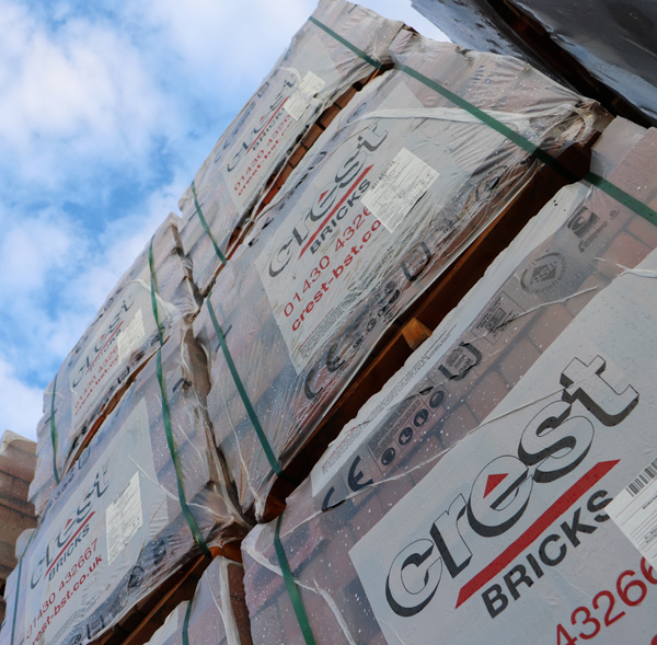 Crest Building Products - Bricks in yard