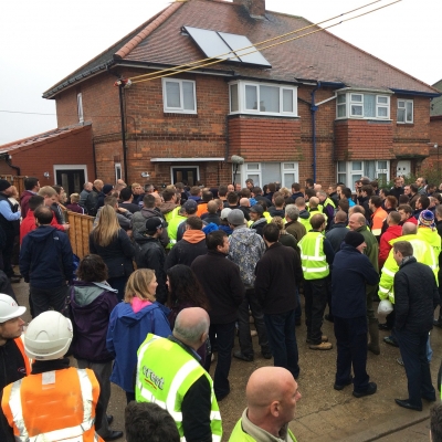 Crest at DIY SOS Big Build Crest at DIY SOS Big Build